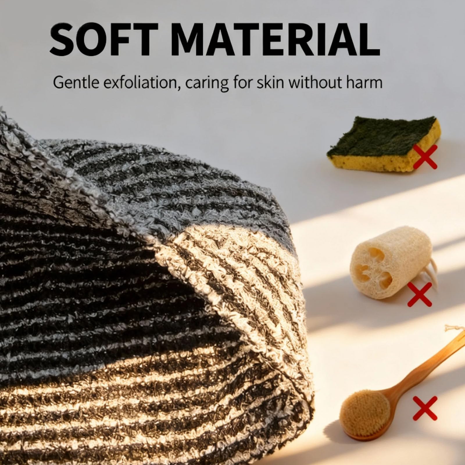 SkinMochi nylon lavable qui sèche rapidement et se rince facilement.