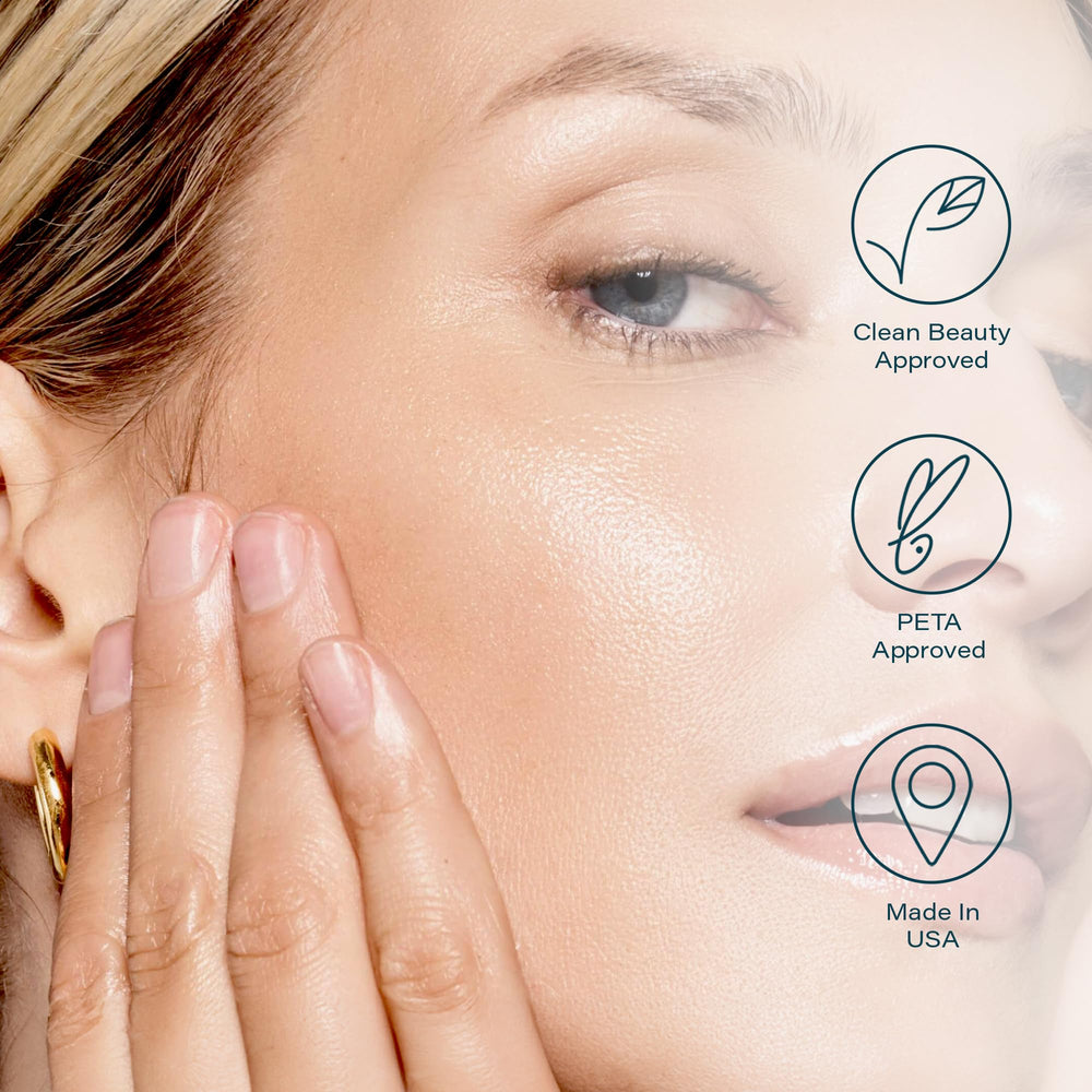 Brillance après utilisation des pads SKINN sur peau visiblement plus lisse