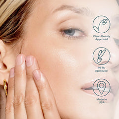 Brillance après utilisation des pads SKINN sur peau visiblement plus lisse