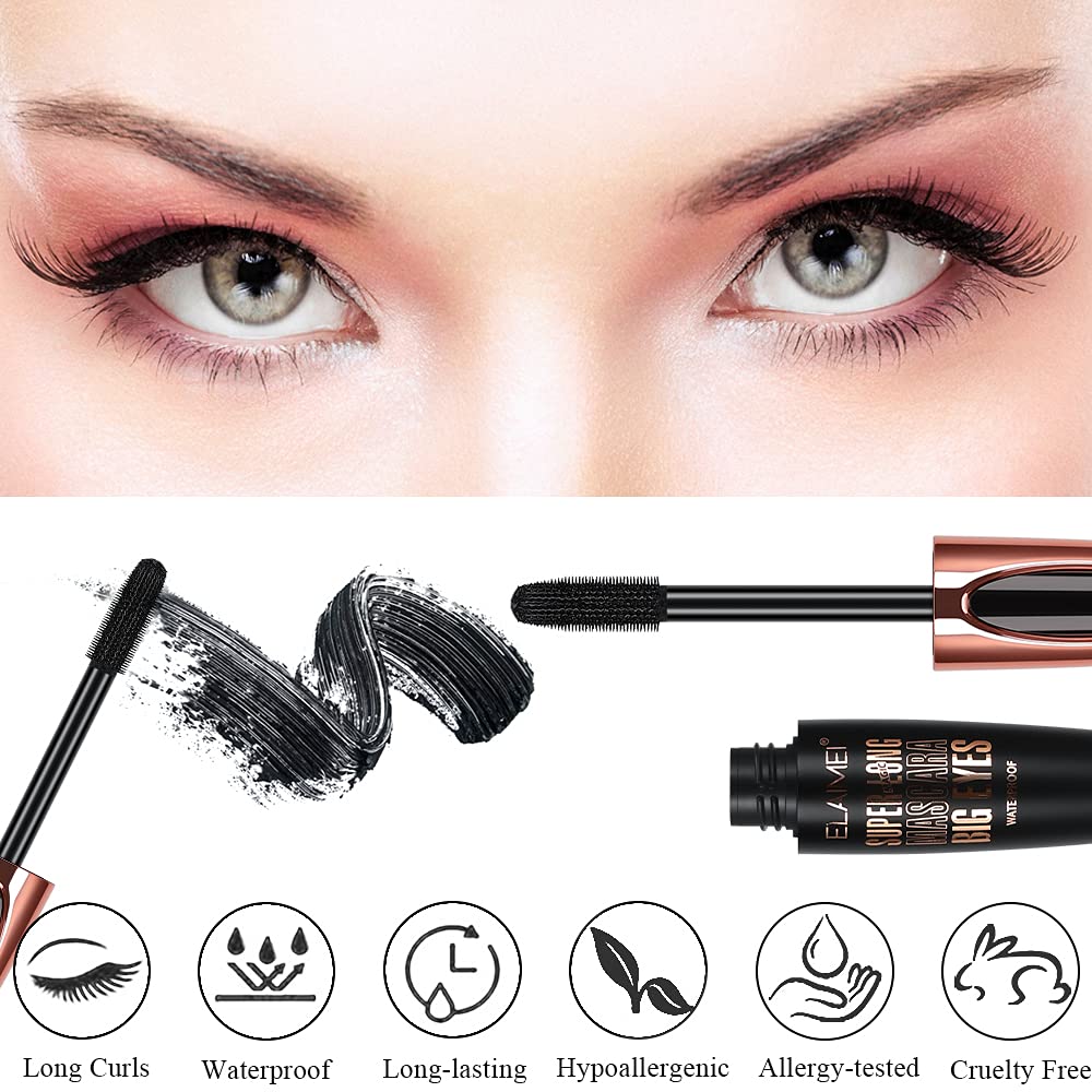 SKINOSM Mascara 4D fibres-de-soie: définition durable et regard dramatique.
