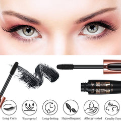 SKINOSM Mascara 4D fibres-de-soie: définition durable et regard dramatique.