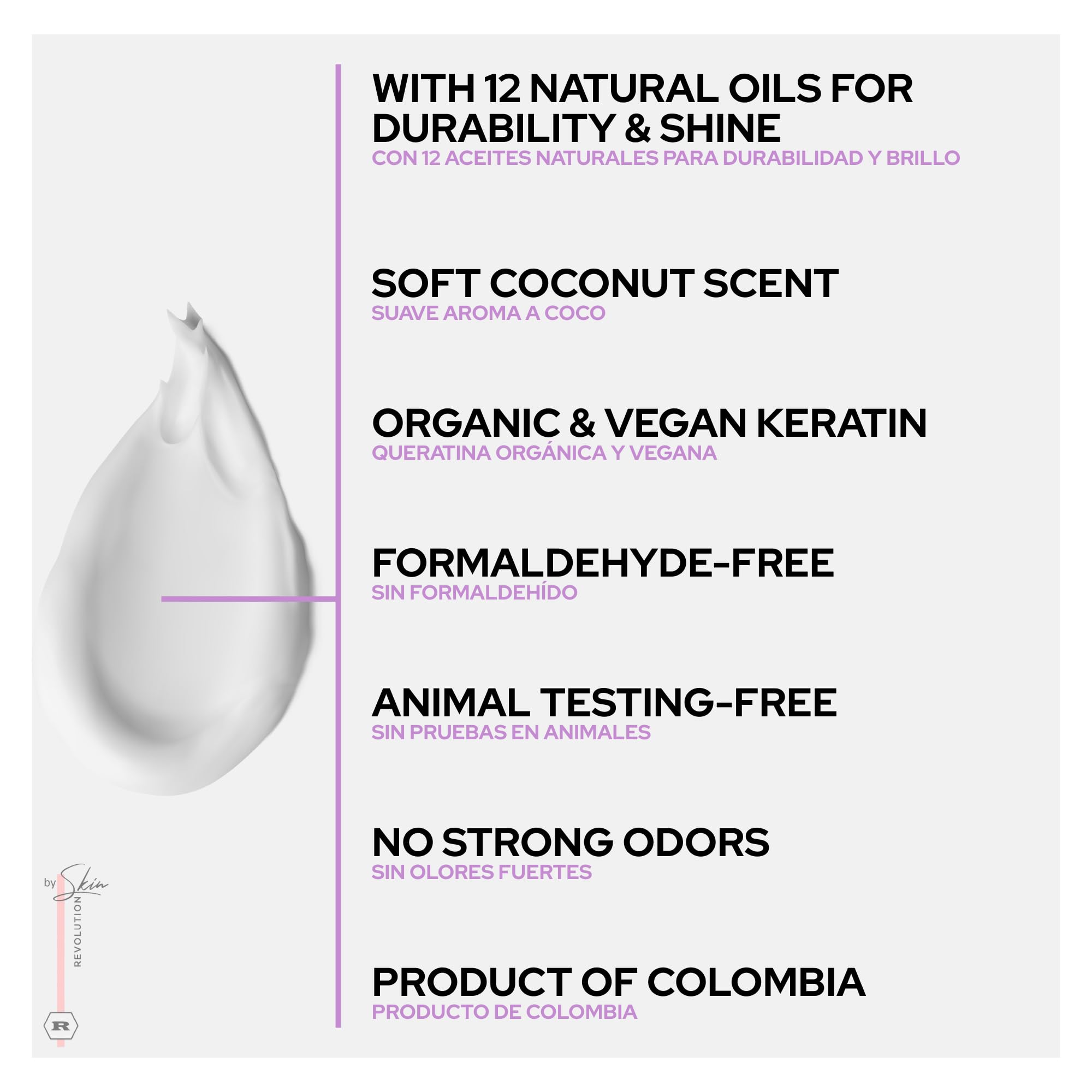 Avant et après avec Ritual Botanico Keratine Organique démontrant lissage et douceur.