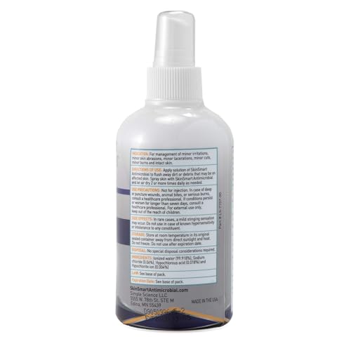 SkinSmart Antimicrobien – etiquette-visage, informations claires sur l usage