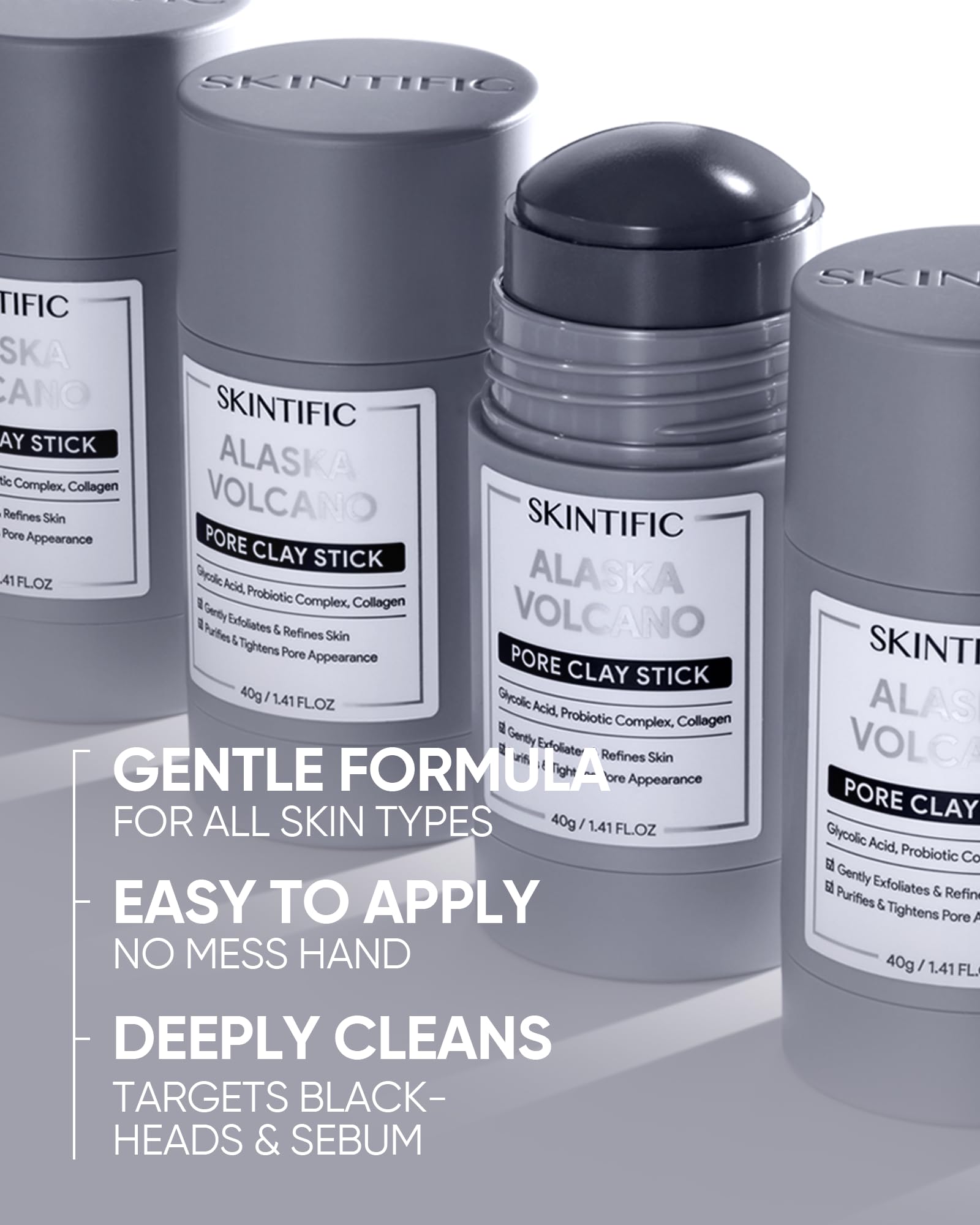 SKINTIFIC exfoliation douce glycolique 5% pour peau lumineuse