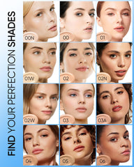 Finition naturelle et sans effet lourd sur la peau avec SKINTIFIC bleu 03 pétale.