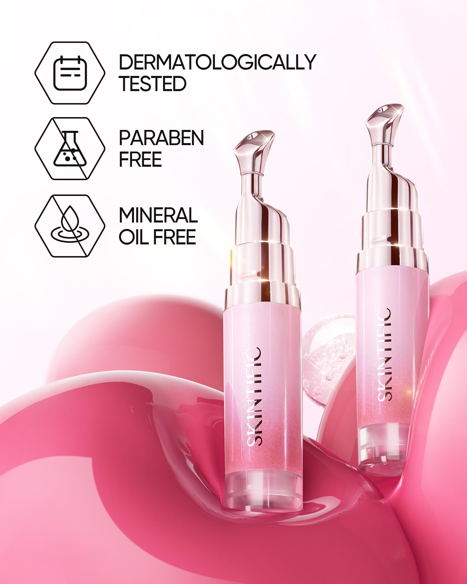Soin lèvres quotidien SKINTIFIC pour un confort durable et velouté.