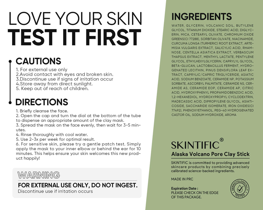 Application hygiénique avec le stick SKINTIFIC pour purifier les pores