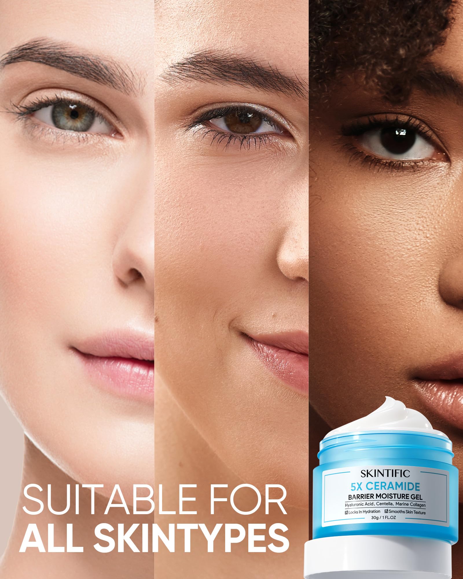 SKINTIFIC Usage quotidien - non comédogène, parfait sous maquillage.
