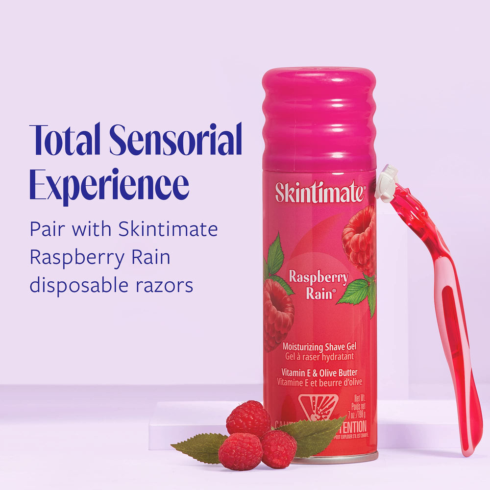 Skintimate parfum frais de framboise qui éveille les sens.