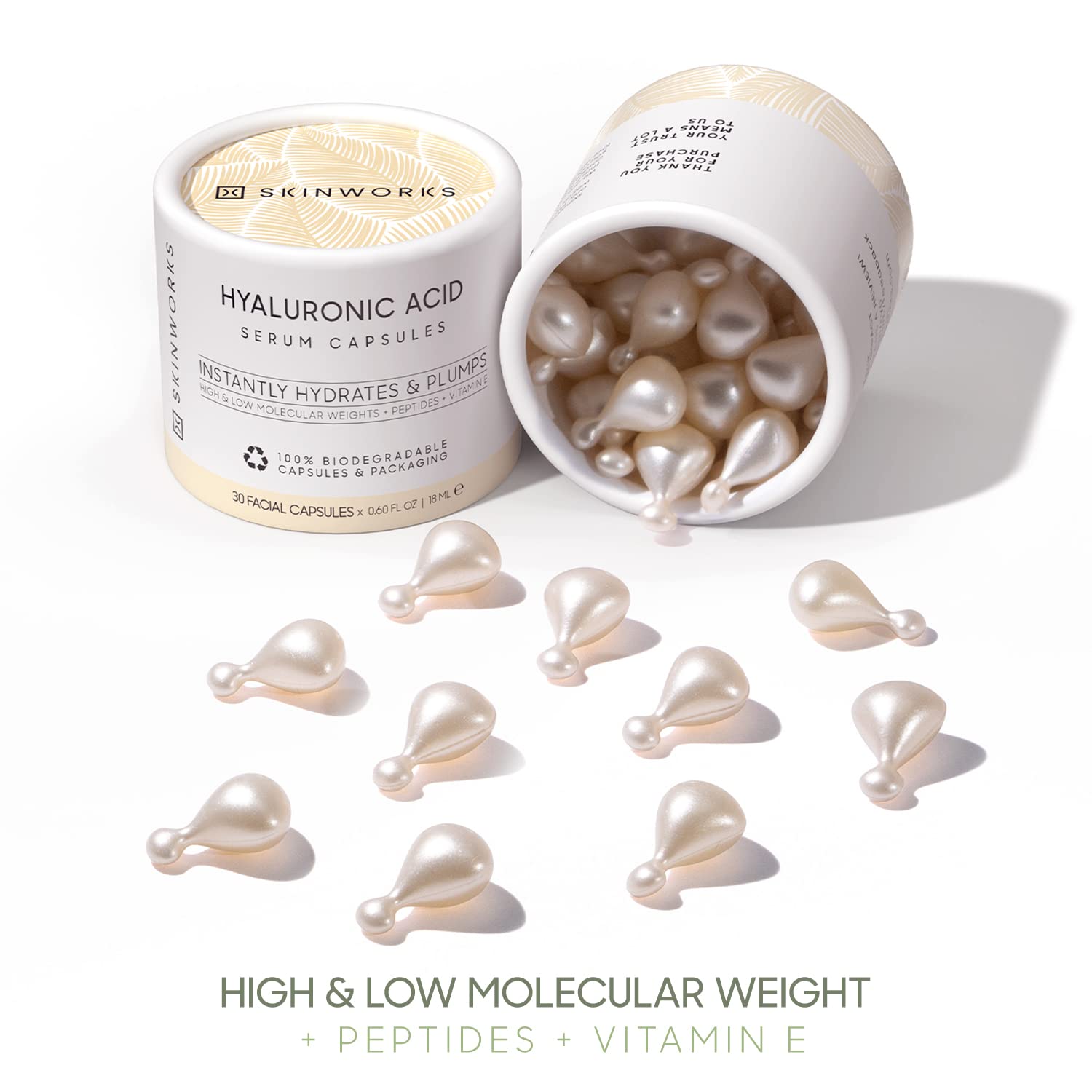 Skinworks Hyaluronique – capsules pour routine quotidienne du soin visage