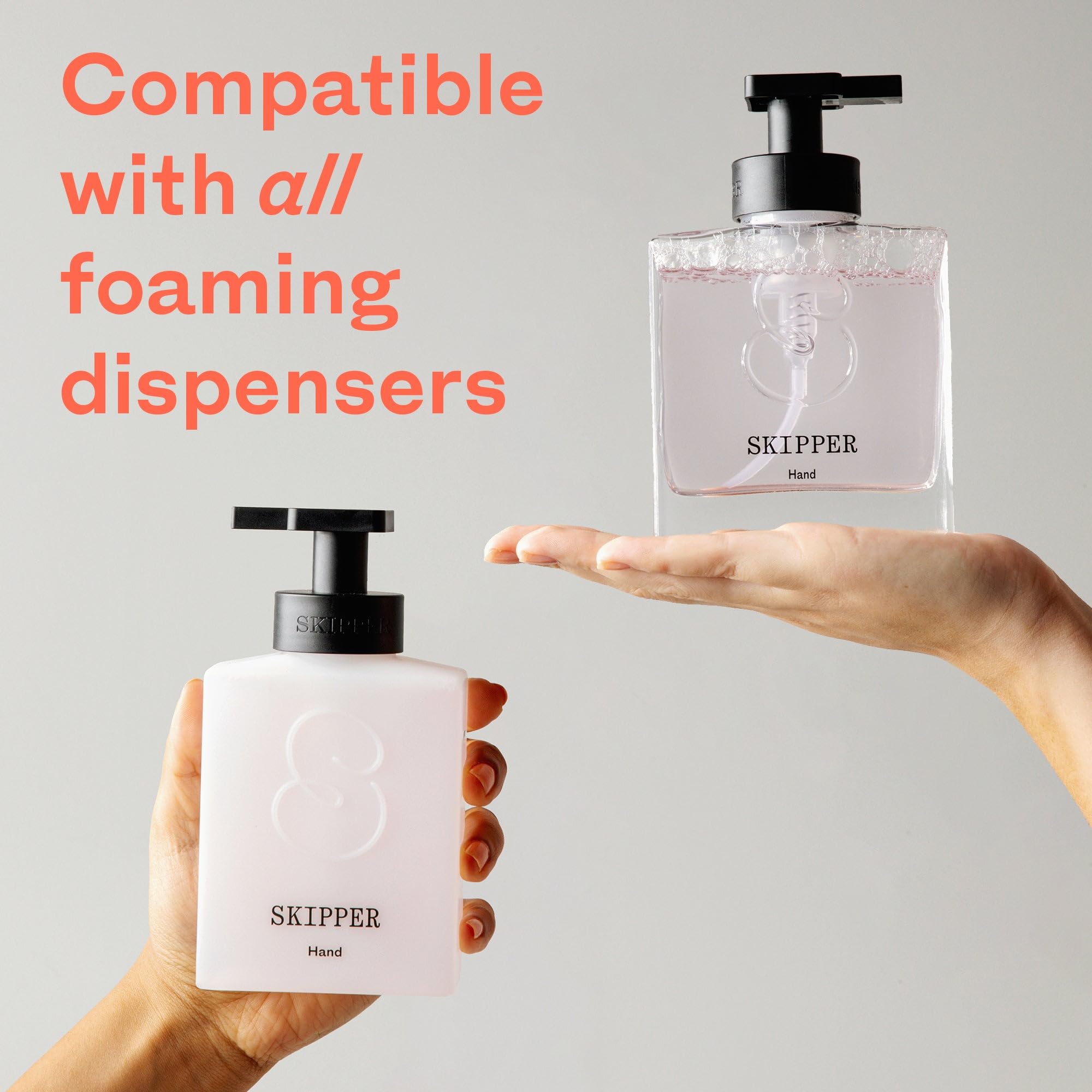 Skipper tablettes mousse main bergamote bleu cypres sauge, parfum rafraîchissant et soin hydratant