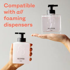 Skipper tablettes mousse main bergamote bleu cypres sauge, parfum rafraîchissant et soin hydratant