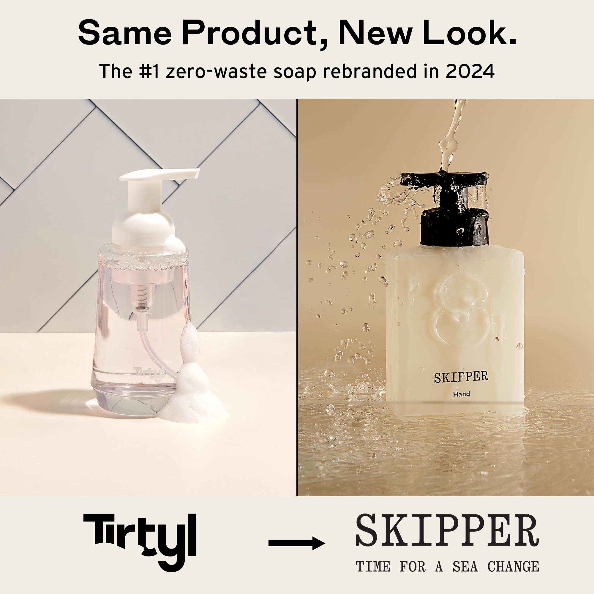 Pack en vrac Skipper Tirtyl savon mousse, économie et commodité.