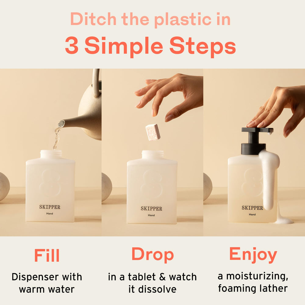 Recharge Skipper Tirtyl savon mousse pack 24x237ml, volume total pratique.