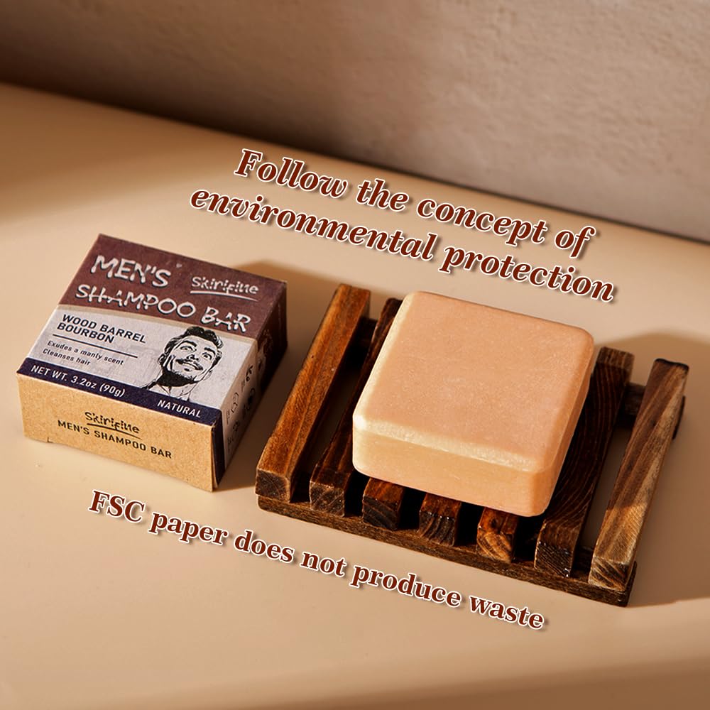 Cadeau homme pratique et écologique avec shampoing-barre SKIRIFINE.