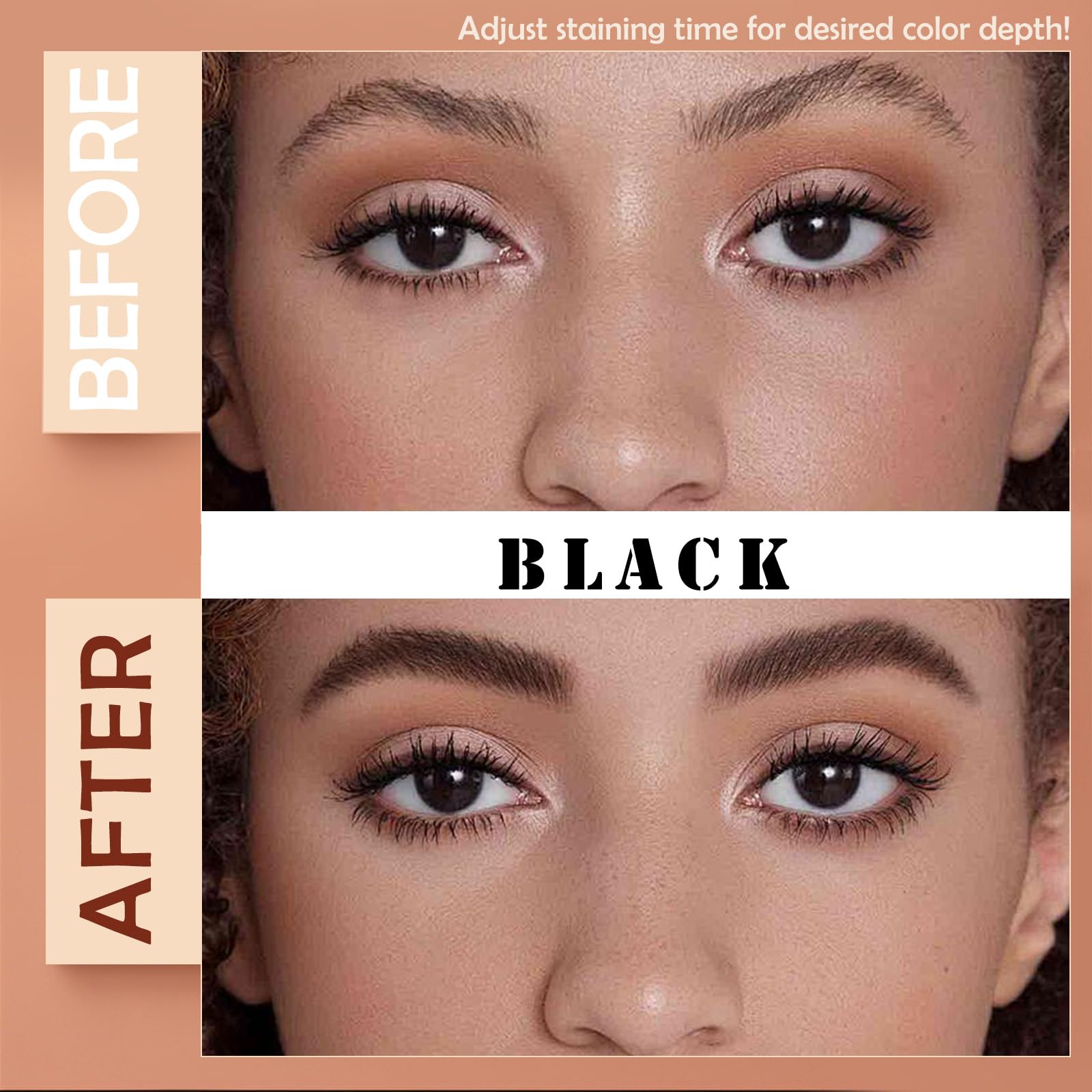 Sklight kit couleur cils et sourcils – crème colorante brun, résultat harmonieux.