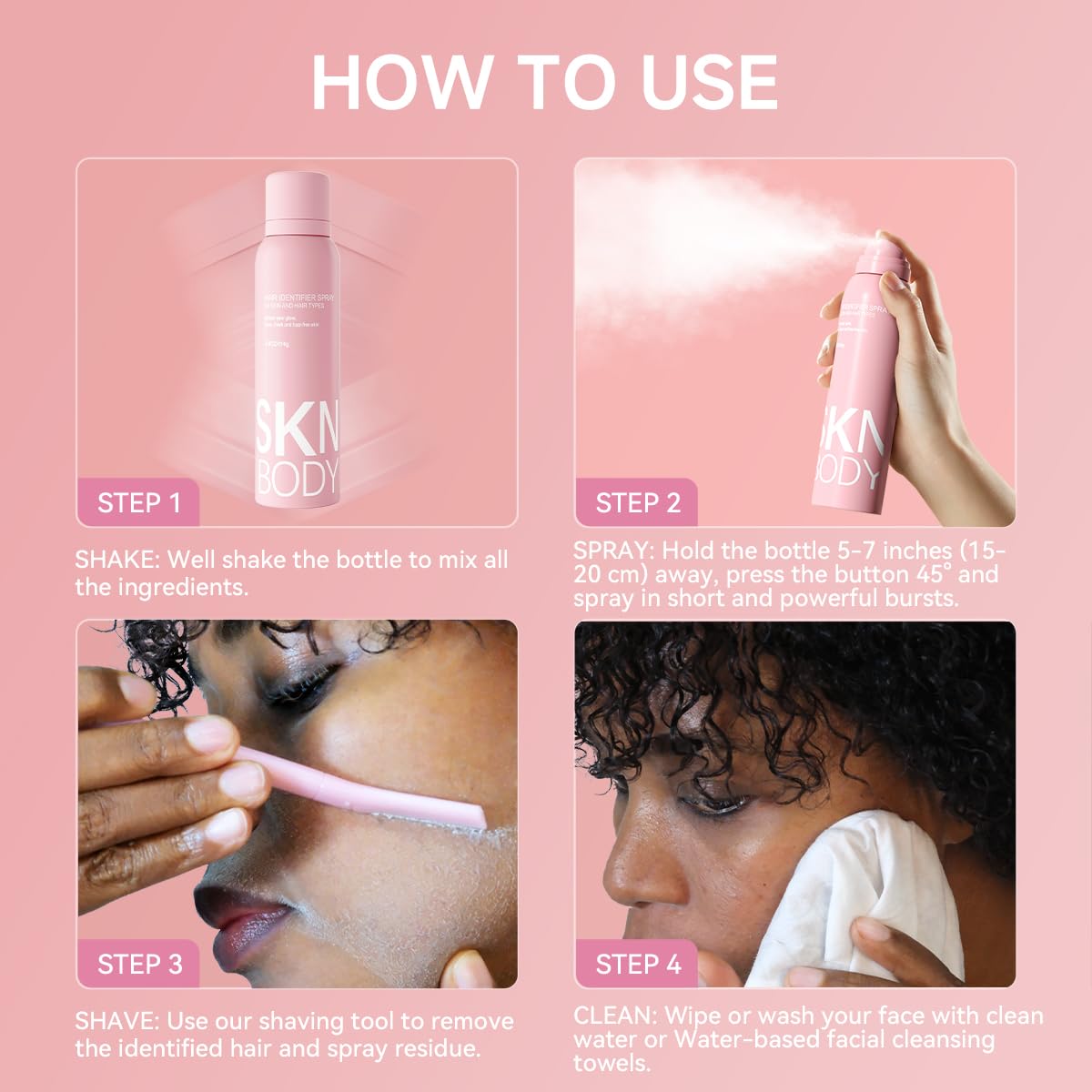 SKNBODY Soin Visage Tout Type — convient à toutes les peaux pour dermaplaning doux