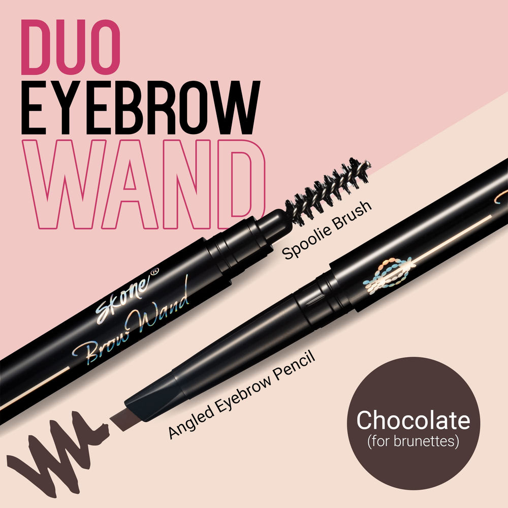 Skone Crayon sourcils rétractable pour remplissage rapide et durable