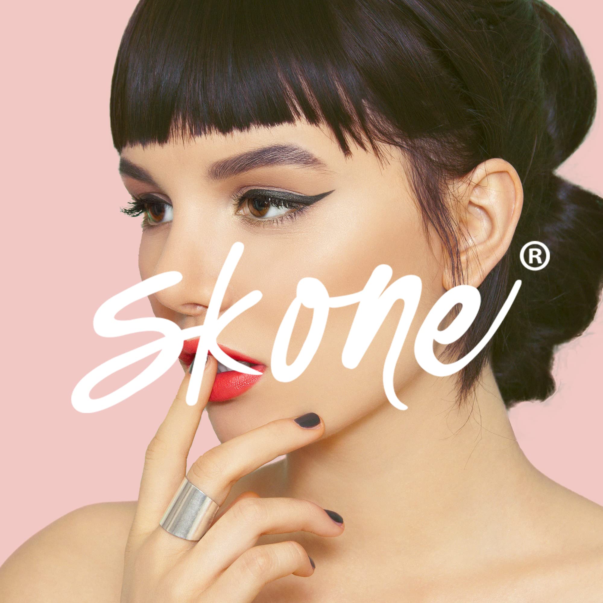 Skone waterproof eyeliner stays put on hooded eyes.