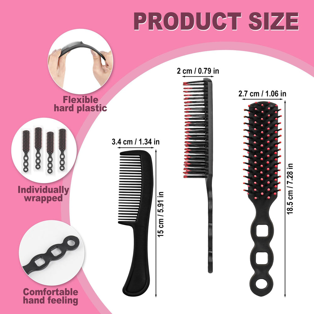 Peigne-cheveux bulk Skourvut, emballé individuellement, idéal pour les distributions en communauté.
