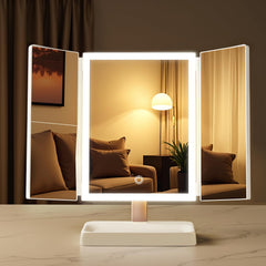 SKSFLY miroir maquillage 1x lumineux pour un regard naturel