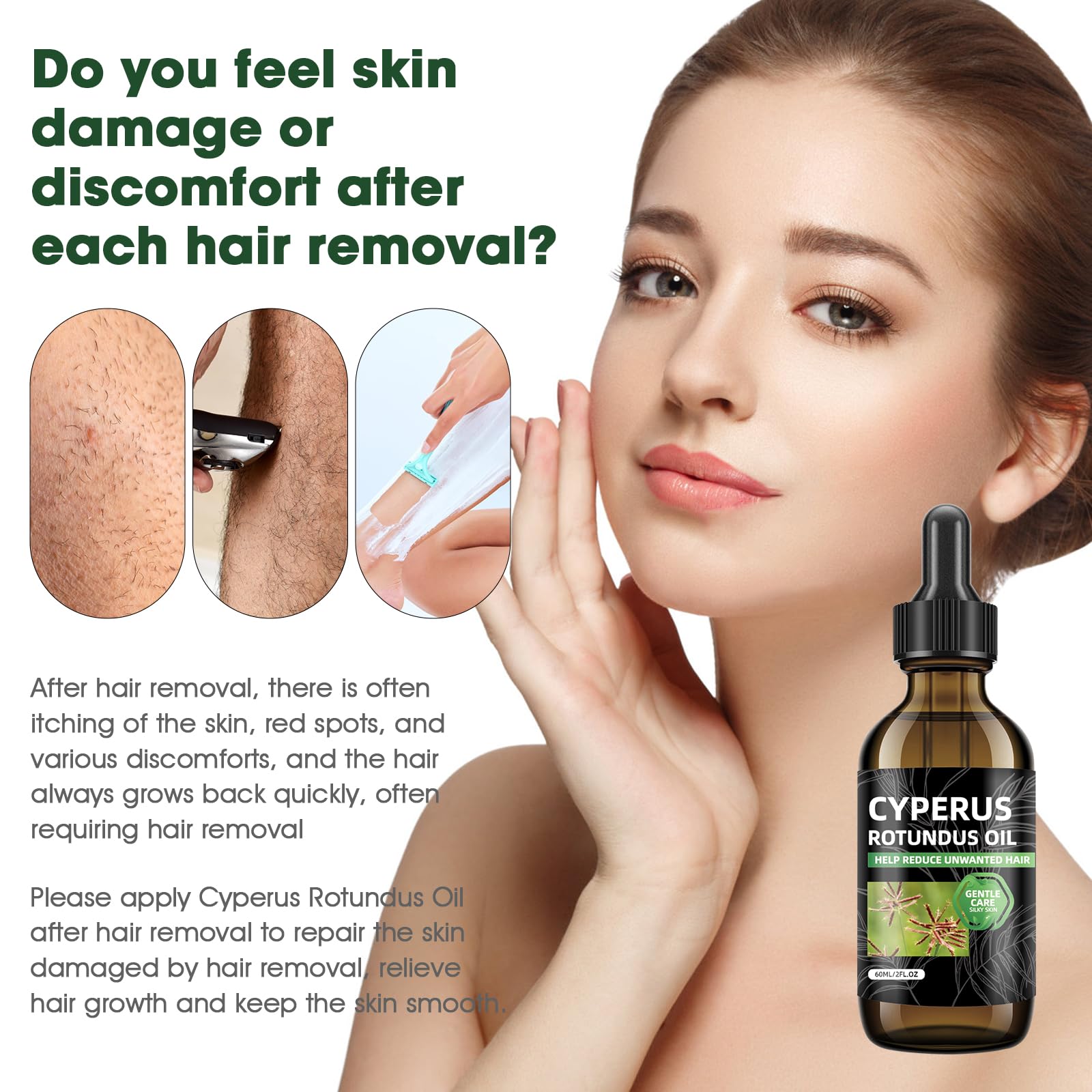 Massage rapide avec SKSOYT, huile naturelle pour beauté quotidienne.