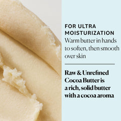 Beurre cacao Sky Organics: application mains sur peau propre pour hydratation ciblée.