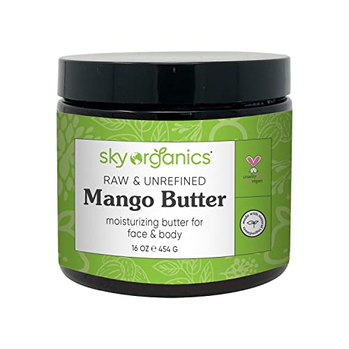 Beurre Mangue Sky Organics, soin naturel pour peau douce et souple.