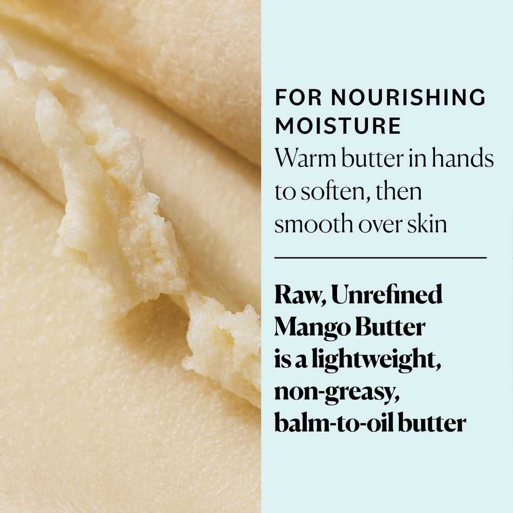Sky Organics Beurre Mangue, application manuelle douce pour peau normale à sèche.