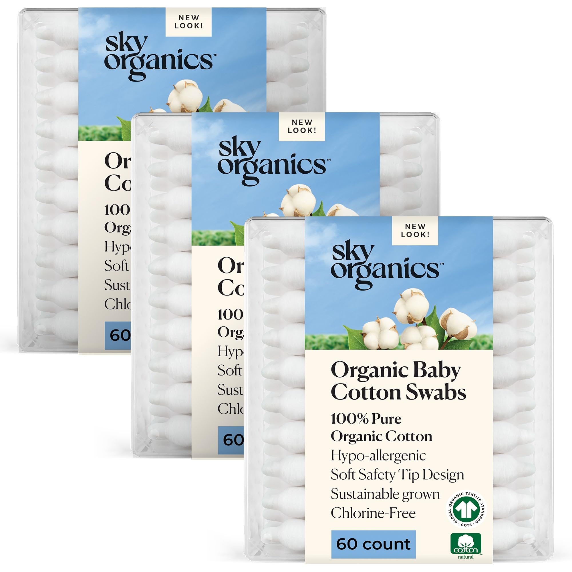 Sky Organics coton bébé embout ultra-doux : nettoyage en douceur des surfaces sensibles