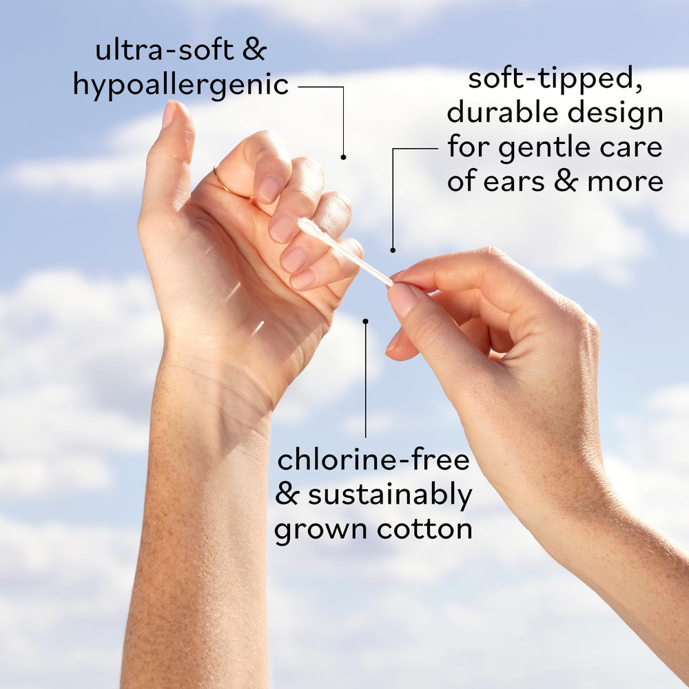 Sky Organics Coton-tiges, application douce de crèmes et soins