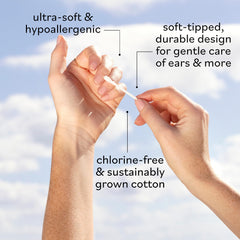 Sky Organics Coton-tiges, application douce de crèmes et soins