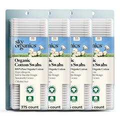 Sky Organics Coton-tiges ultra-doux, emballage durable pour un usage quotidien