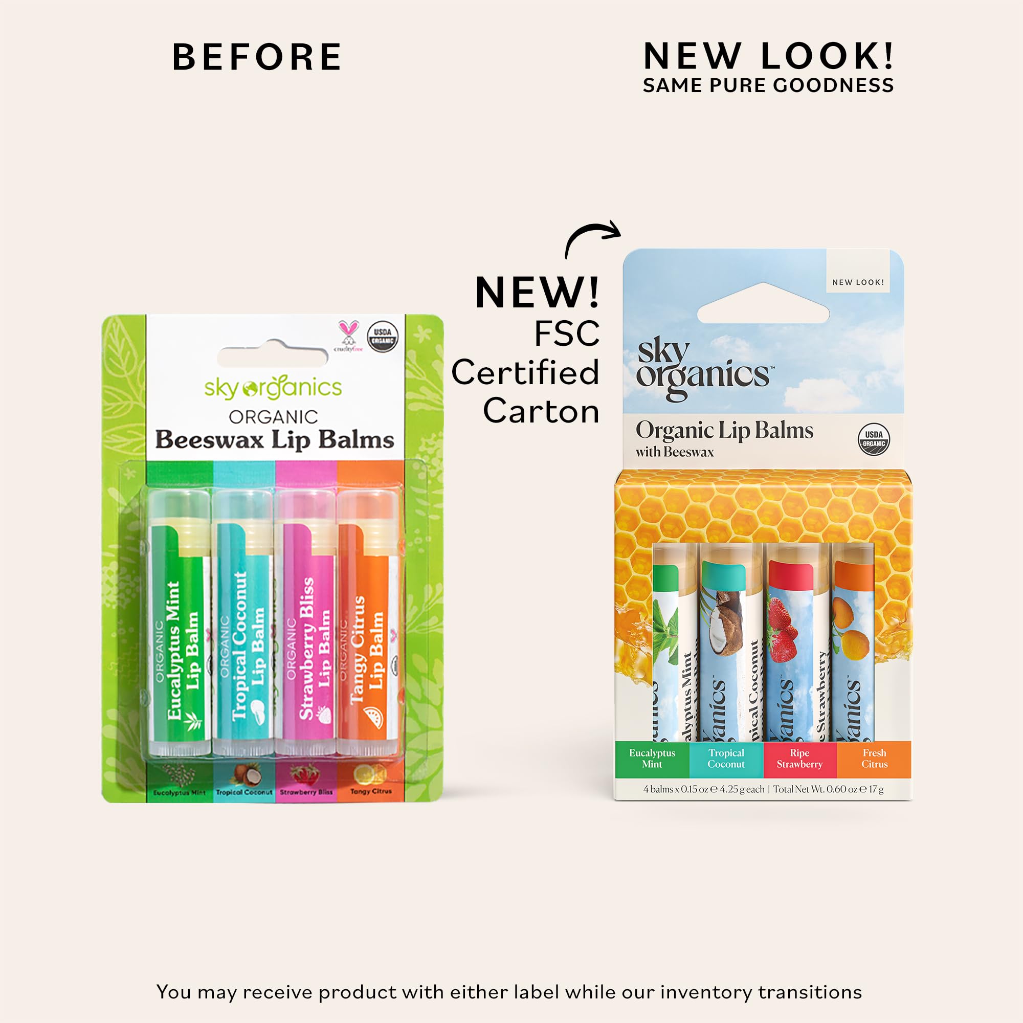 Sky Organics emballage carton recyclable : option durable et respectueuse de l’environnement.