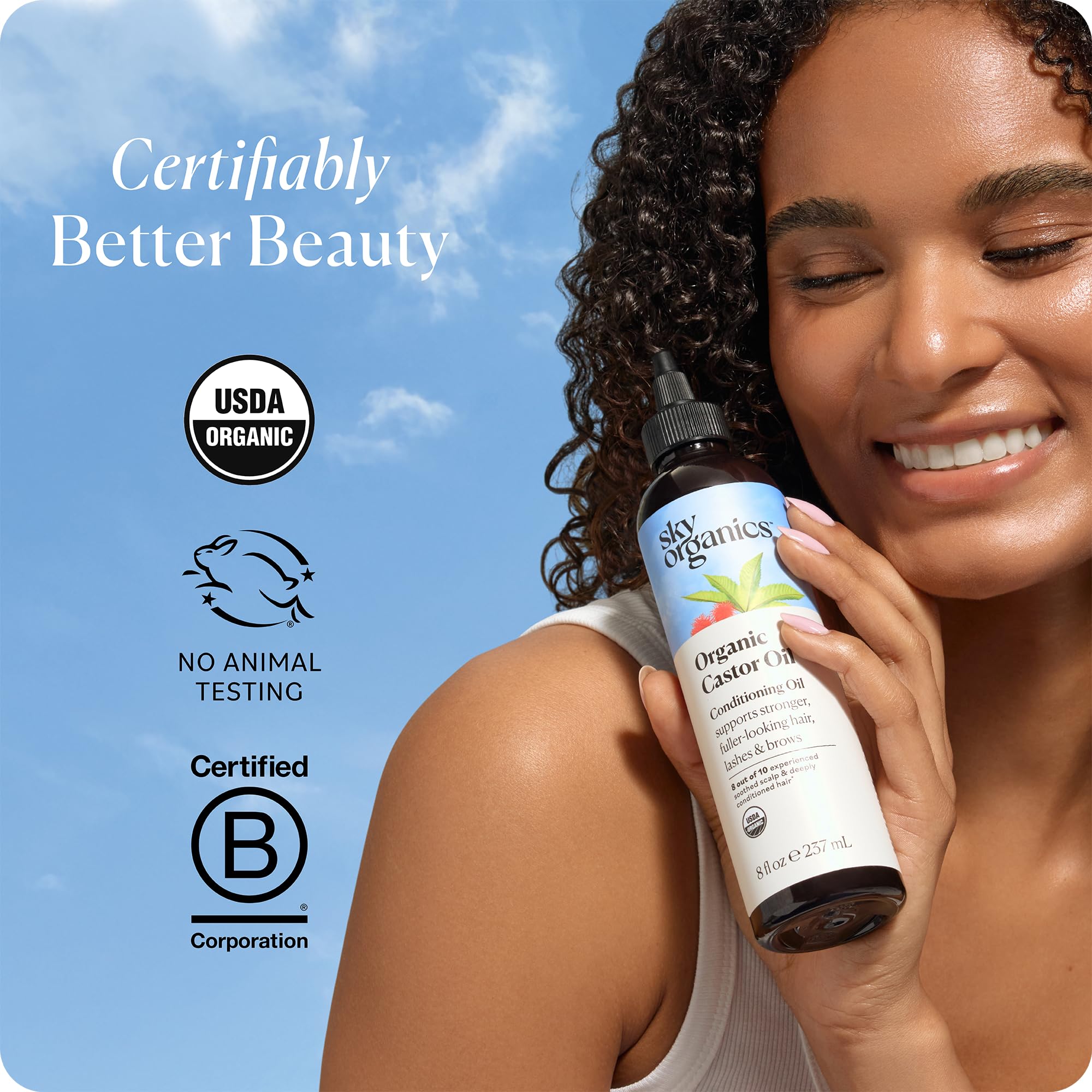 Sky Organics huile de castor – massage doux pour le corps