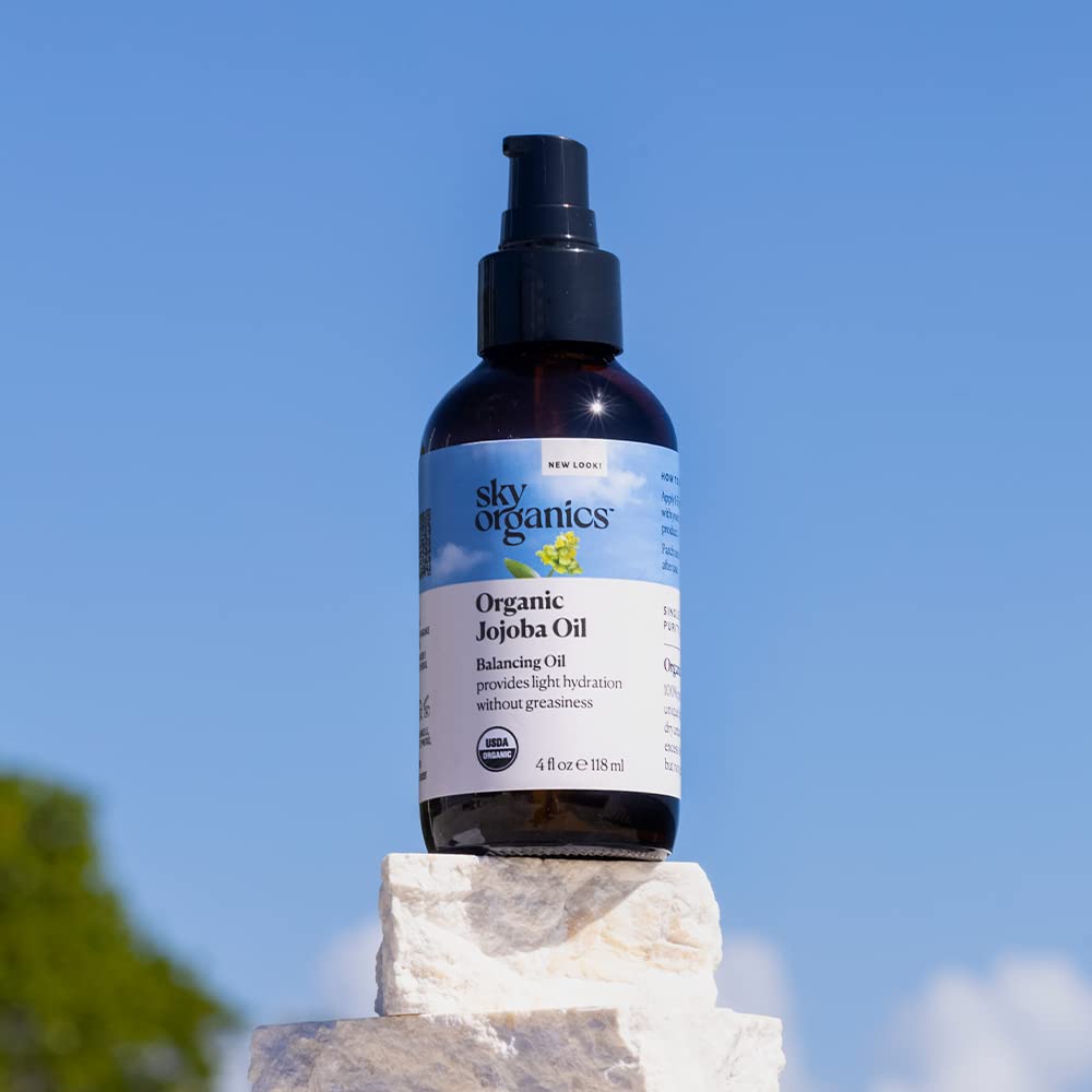 Emballage responsable de Sky Organics huile jojoba et sourcing responsable