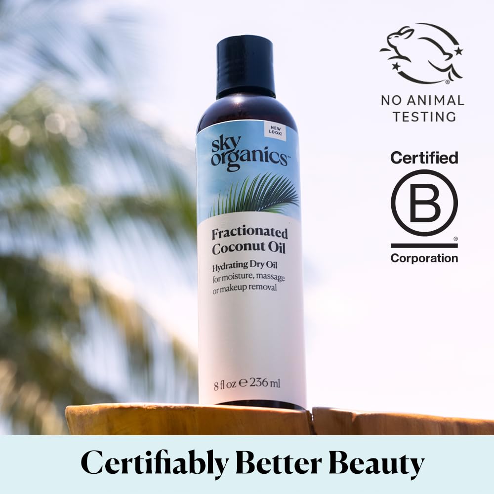 Sky Organics huile sèche coco corps – peau douce et nourrie