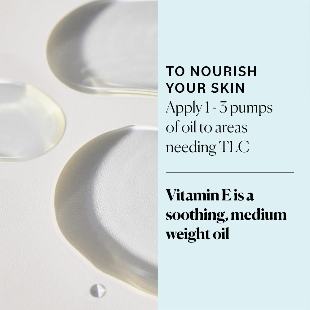 Sky Organics vitamine E huile visage — bouteille ambrée préserve la pureté des ingrédients.