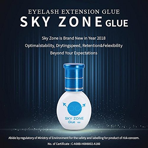 Sky Zone adhesive dispensing cap aiding clean application during extensions