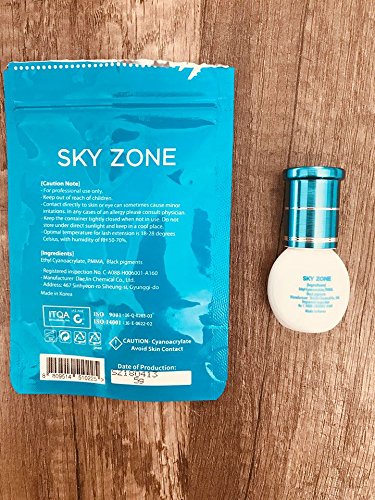 Sky Zone adhesive close-up illustrating 6-7 weeks retention promise