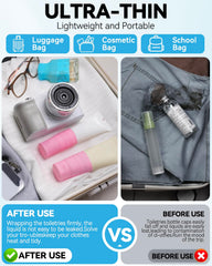 Skyconser étui silicone bouteille noir, étanchéité fiable en voyage.