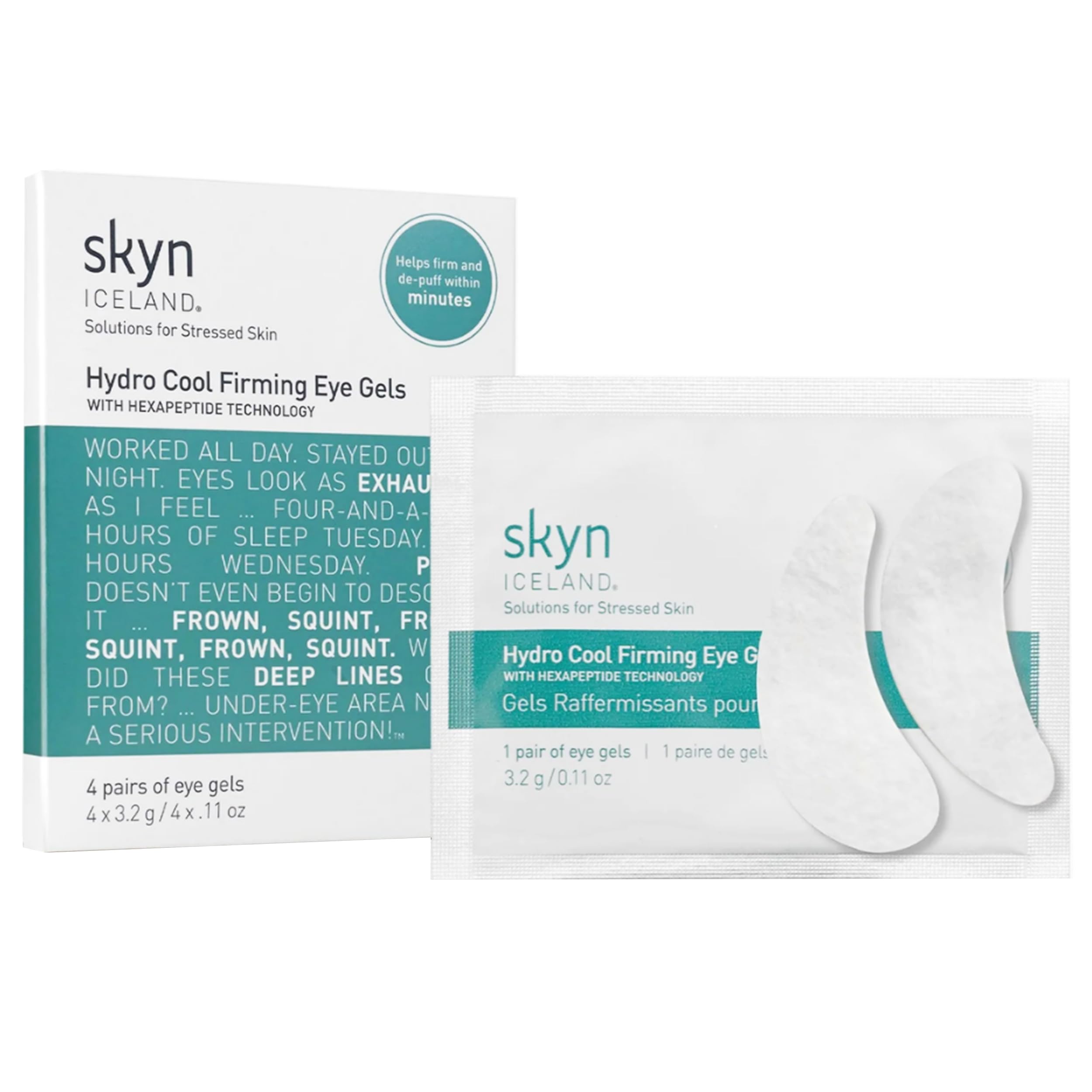 Patchs yeux hydro-froid de Skyn Iceland rafraîchissant le regard