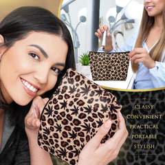 Skyvora trousse maquillage fermeture dorée pour sécuriser vos cosmétiques en déplacement.
