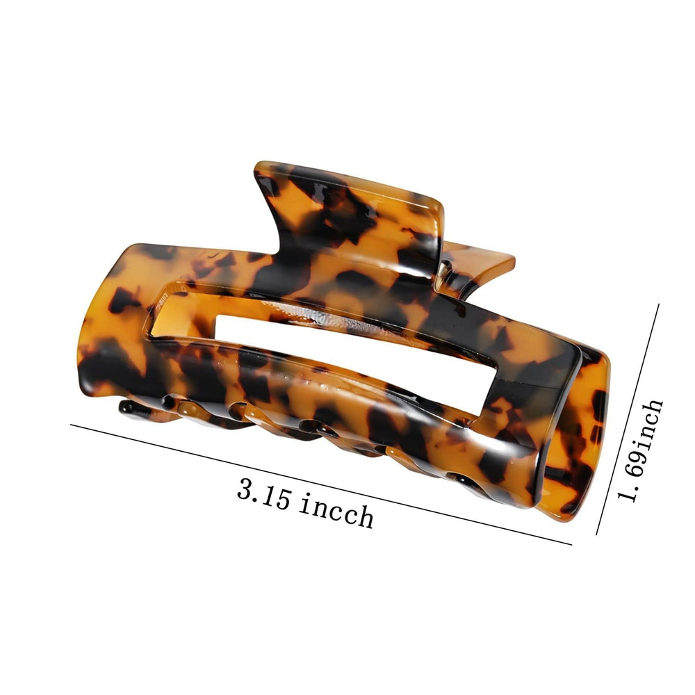 Barrette SL Sursarbelor banane acétate imprimé Leopard, style audacieux et fixation solide