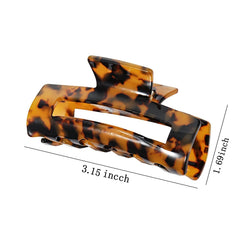 Barrette SL Sursarbelor banane acétate imprimé Leopard, style audacieux et fixation solide