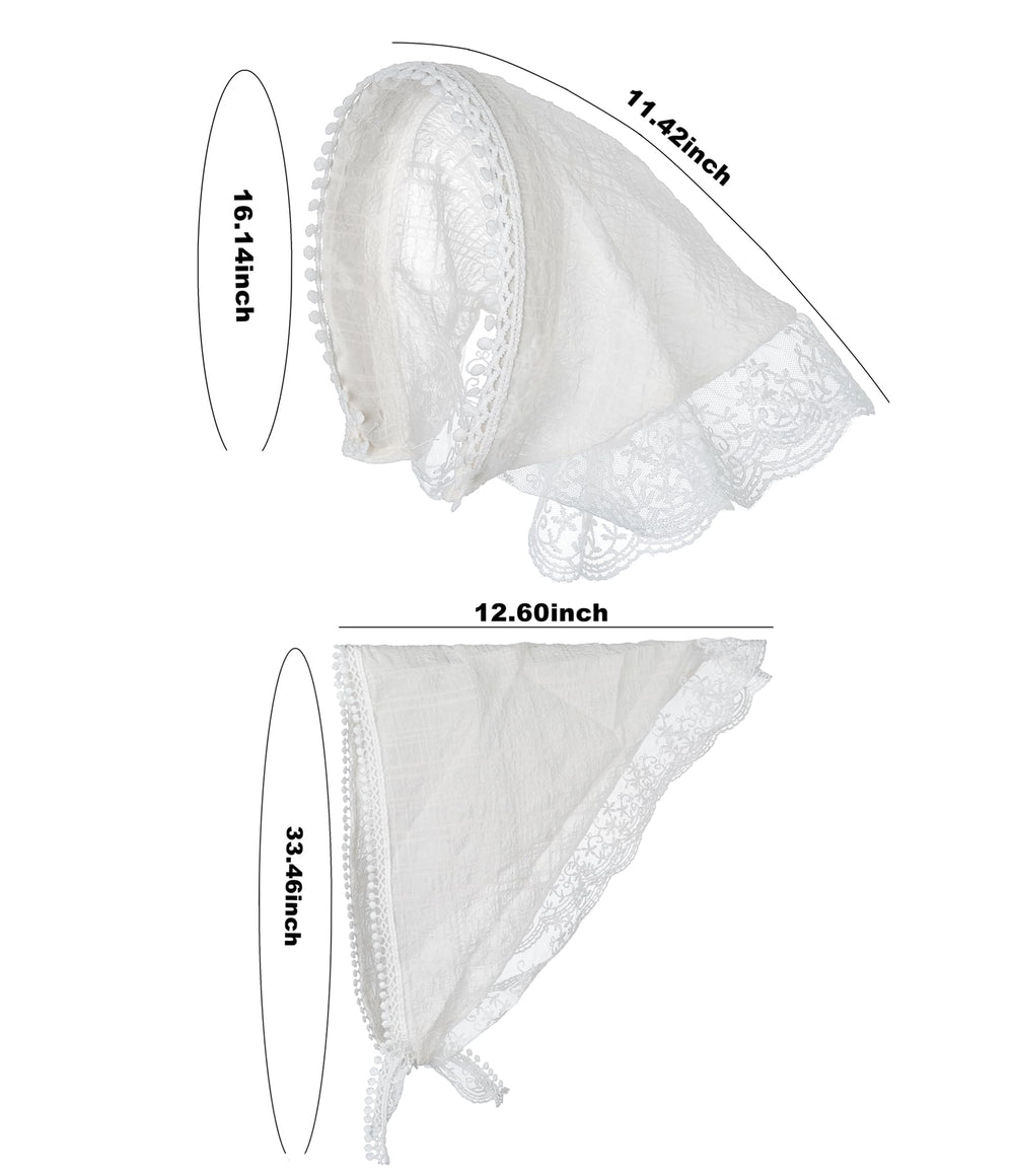 Ensemble bandanas dentelle SL Sursarbelor, usages multiples