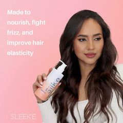 Sleek'e Silk'e Repair: brillance accrue et aspect soyeux des cheveux.