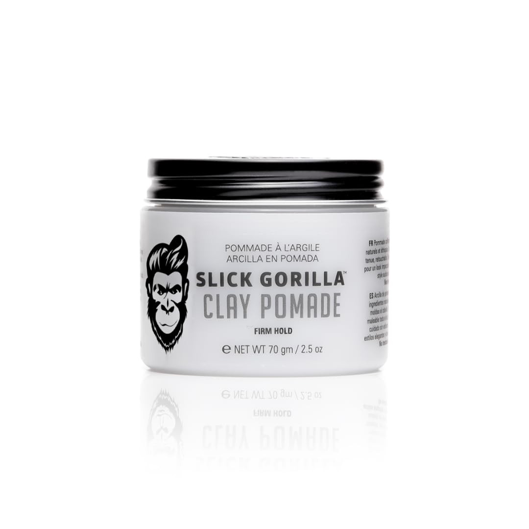Slick Gorilla Argile Pomade: avant-apres styling pour une coiffure structurée et durable