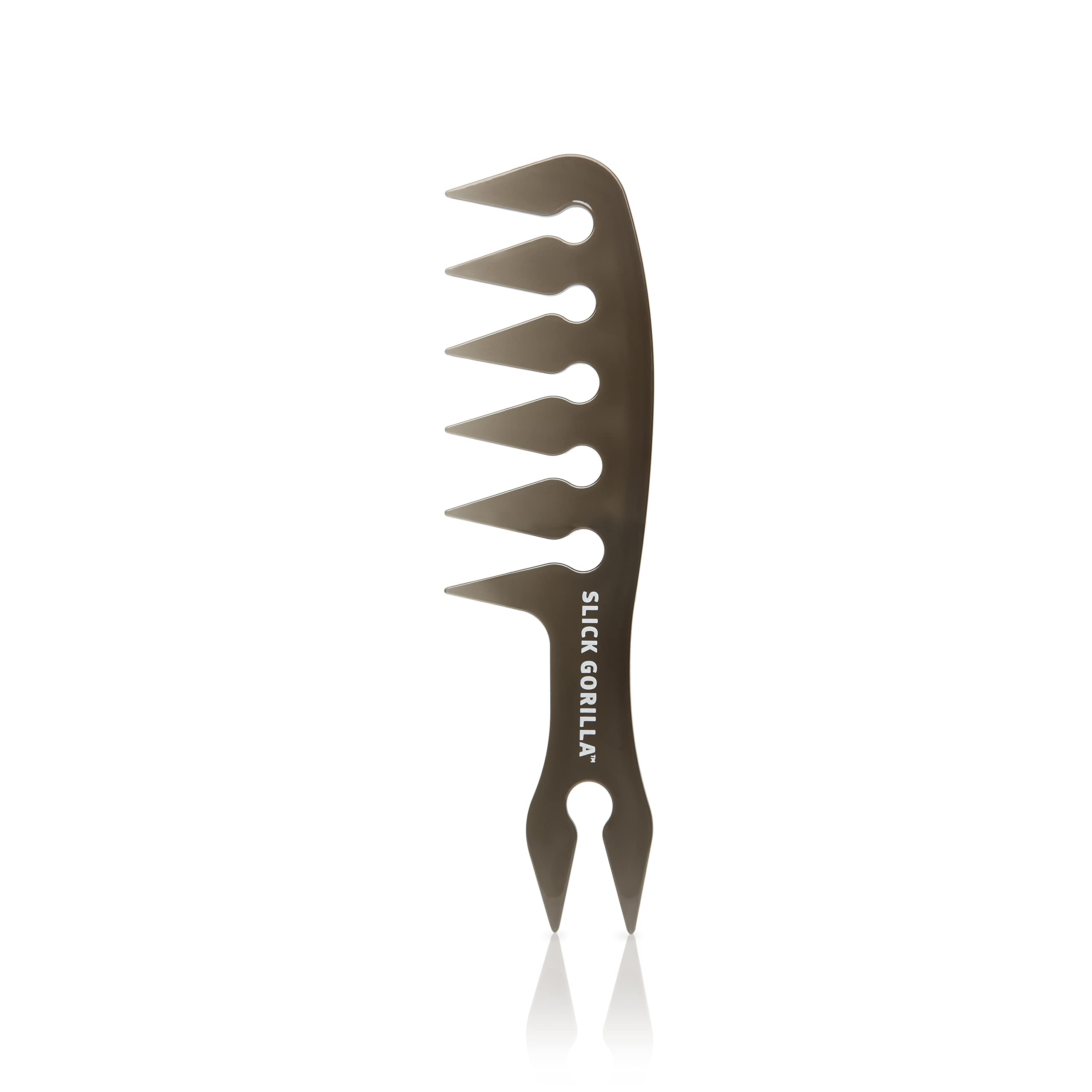 Slick Gorilla Texture Comb avec dents rondes pour démêlage doux et fluide.