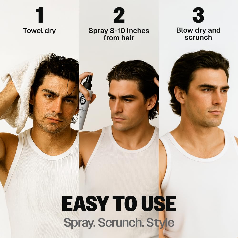 Slick Gorilla volume et lift sur cheveux pour corps léger.